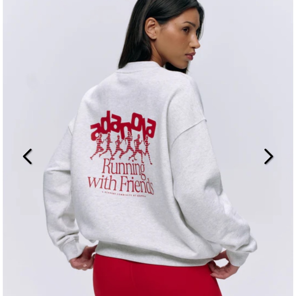 Adanola EUC Runners oversized sweatshirt sz small